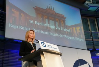 Kaja Kallas kõnelemas