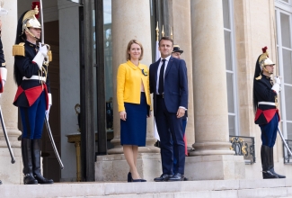Kaja Kallas kohtumisel Emmanuel Macroniga
