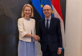 Kaja Kallas ja Luc Frieden