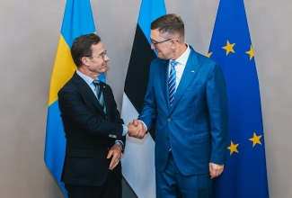 Eesti peaminister Kristen Michal ja Rootsi peaminister Ulf Kristersson