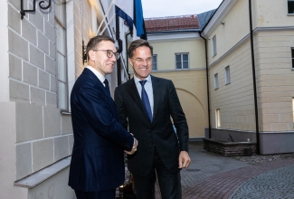 Eesti peaminister Kristen Michal ja NATO peasekretär Mark Rutte