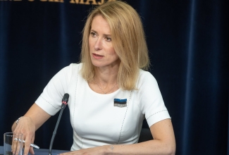 Kaja Kallas pressikonverentsil